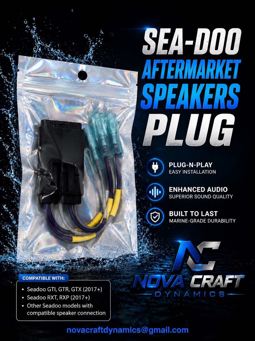 Aftermarket Speaker Connector for Sea-Doo