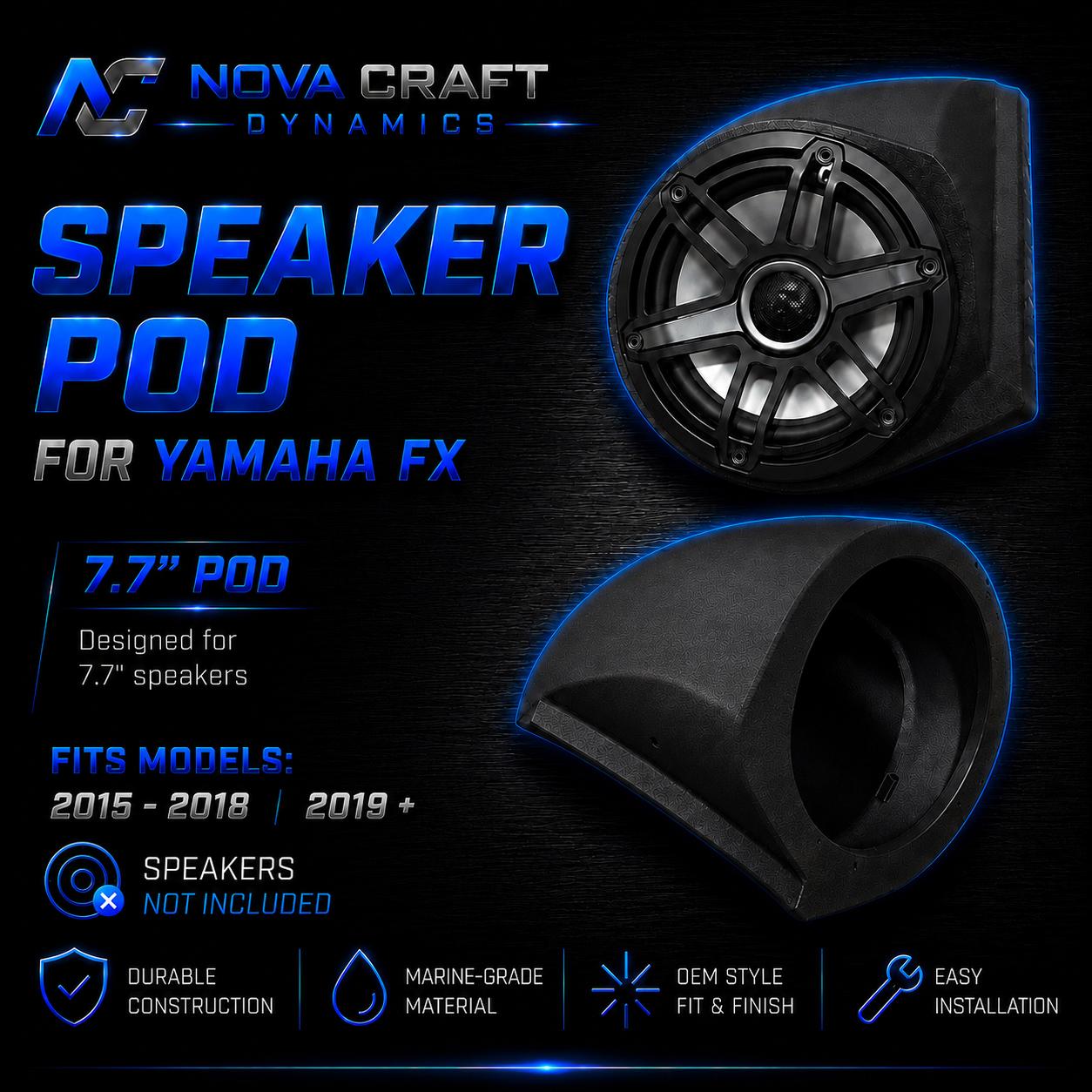 7.7" Speaker Pod for Yamaha FX (2015-2018, 2019+)